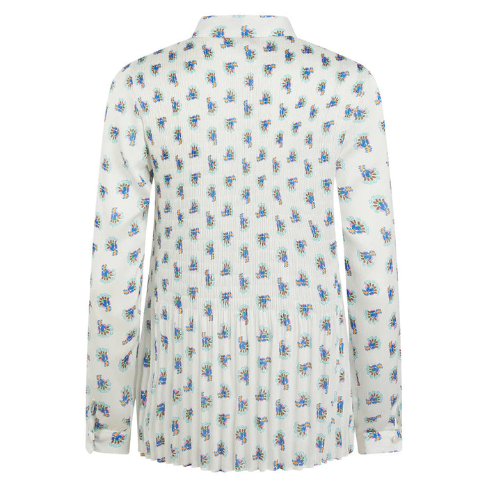 Aemelia Peakcock Pleated Blouse