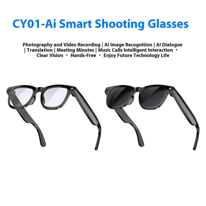 AI Smart Glasses Dual Lens noise reduction audio.