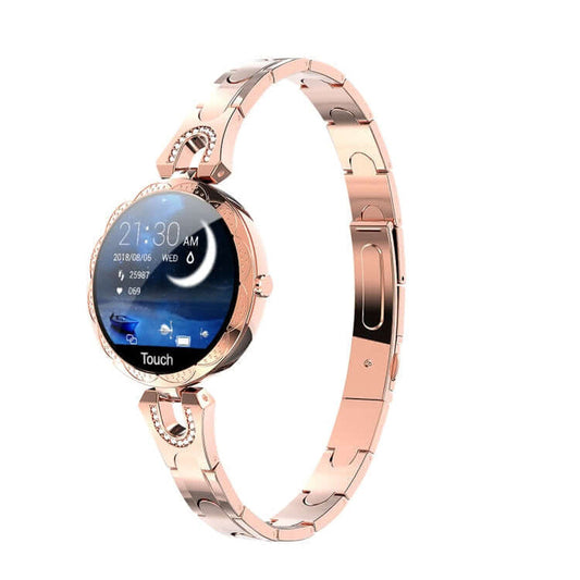 AK15 Fashion Smart Female Bracelet front look showcasing the elegant temperament round dial interface