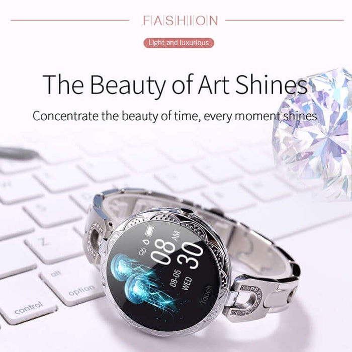 AK15 Fashion Smart Female Bracelet high precision biological tracking sensor continuous collection setup