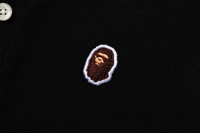 APE HEAD ONE POINT RIB L/S POLO