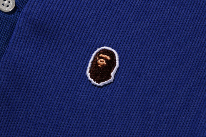 APE HEAD ONE POINT RIB L/S POLO