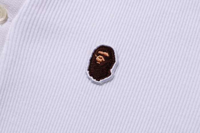 APE HEAD ONE POINT RIB L/S POLO