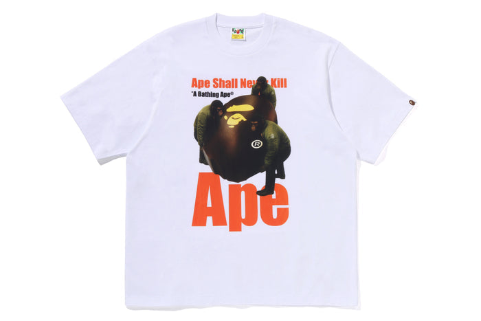 APE HEAD PHOTO PRINT RELAXED FIT TEE