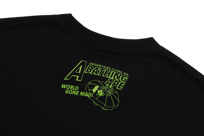 APE HEAD UFO ON MOON TEE