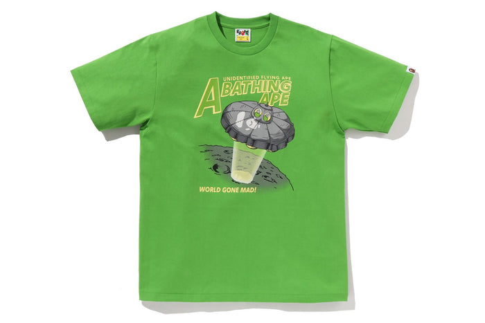 APE HEAD UFO ON MOON TEE