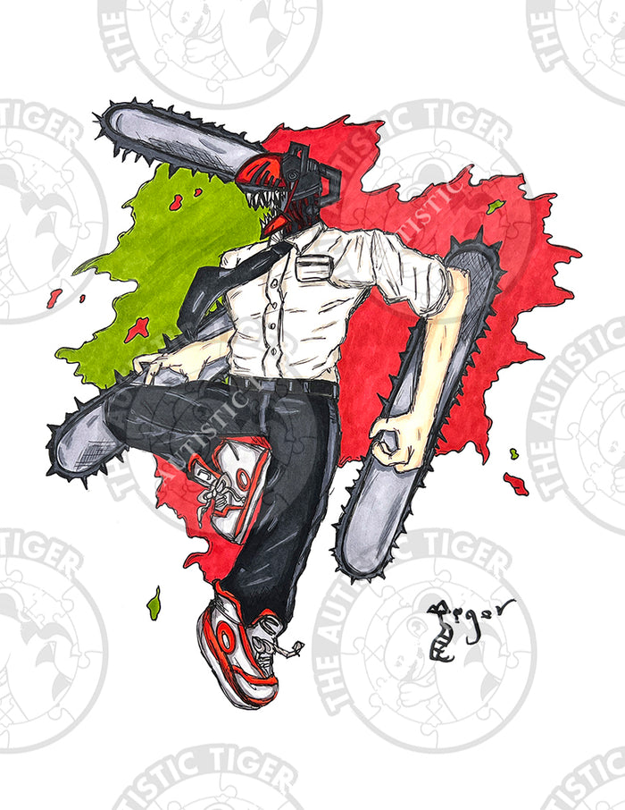 Art Print - A10 Chainsaw Man