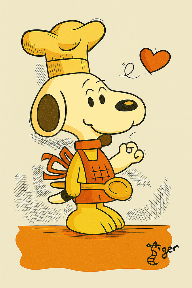 Art Print - C37 Chef Snoopy - Peanuts