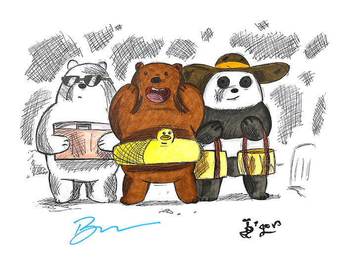 Art Print - C50 We Bare Bears - Signed by Bobby Moynihan
