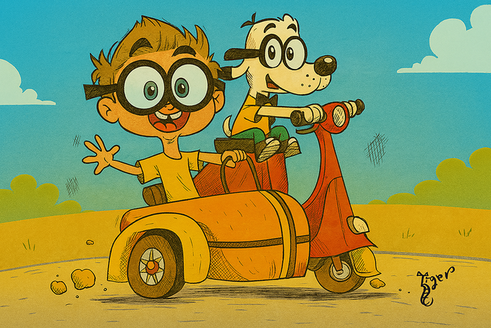 Art Print - C56 Mr. Peabody and Sherman