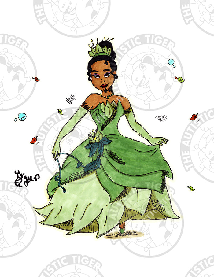 Art Print - D15 Princess Tiana - The Princess and the Frog