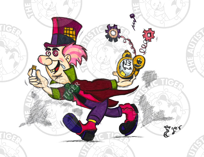 Art Print - D19 Mad Hatter - Alice in Wonderland