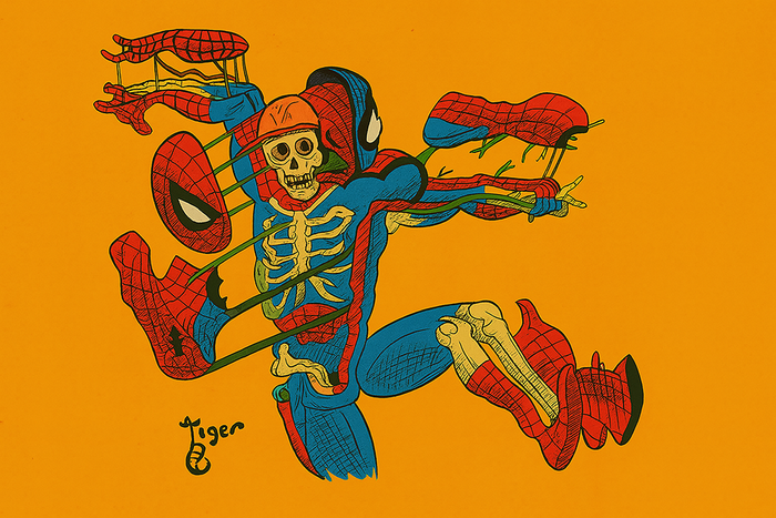Art Print - H18 Spiderman Dissected Color - Marvel