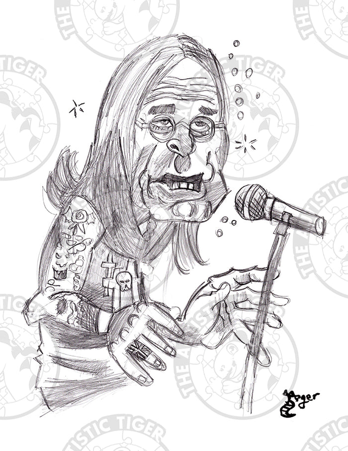 Art Print - P50 Ozzy Osbourne Caricature