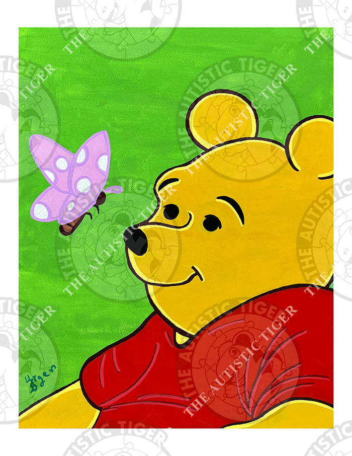 Art Print - PA04 Winnie the Pooh Painting - Pop Art