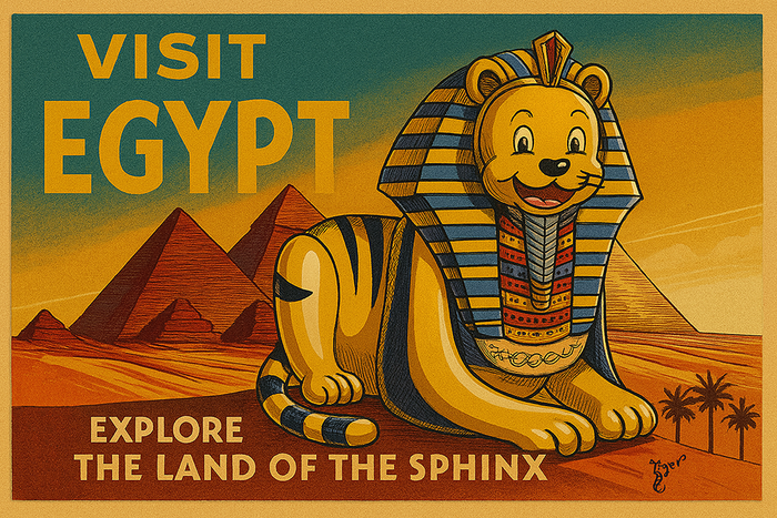 Art Print - PC04 Visit Egypt - TAT Postcard