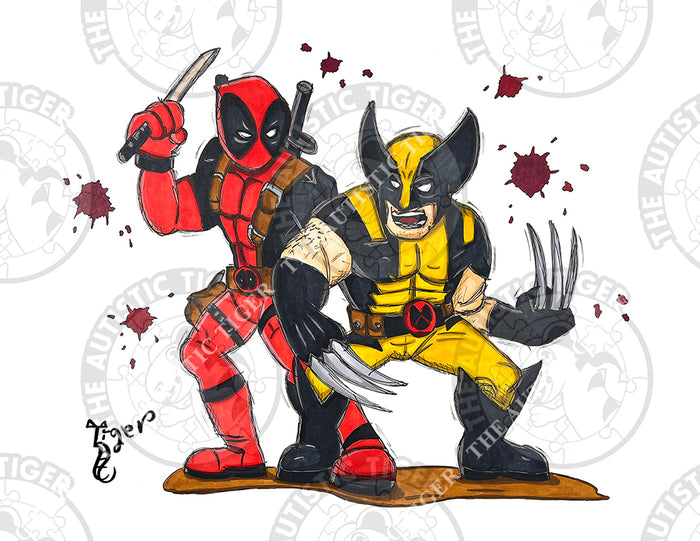Art Print - SH06 Deadpool and Wolverine - Marvel