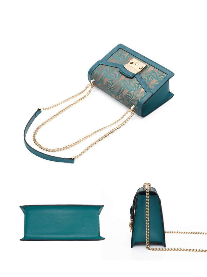 Artistic Embroidery Leather Women's Messenger Bag Fashionable Crossbody Style