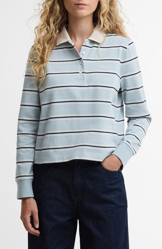 Ashwell Stripe Cotton Jersey Polo