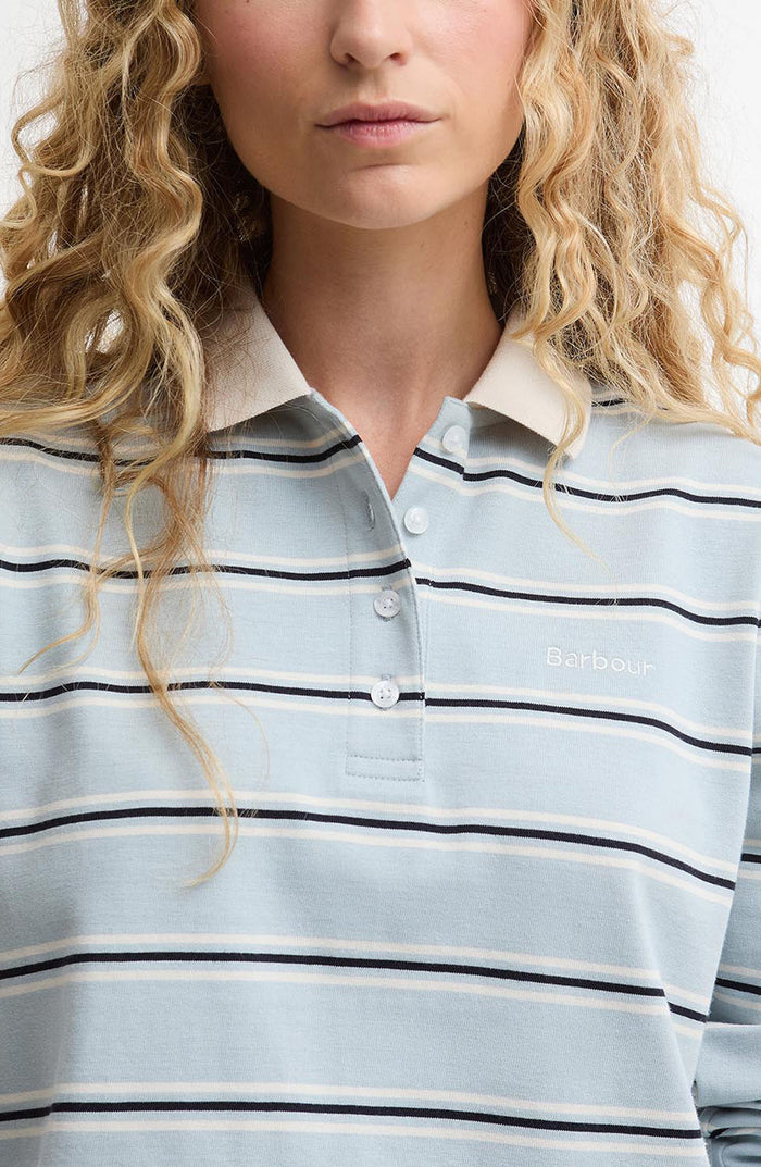 Ashwell Stripe Cotton Jersey Polo