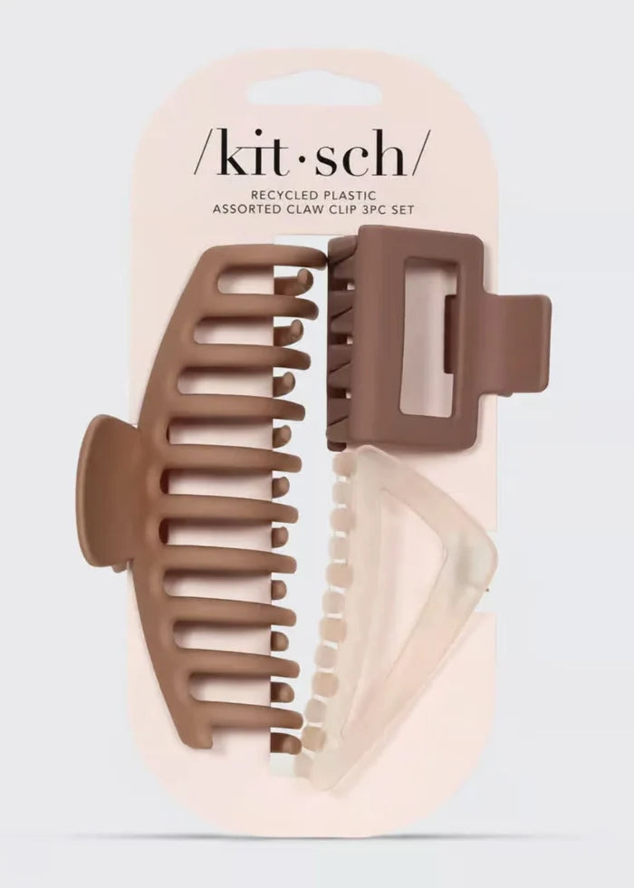 Assorted Claw Clip 3pc Set - Oversized Claw - Molly + Kate