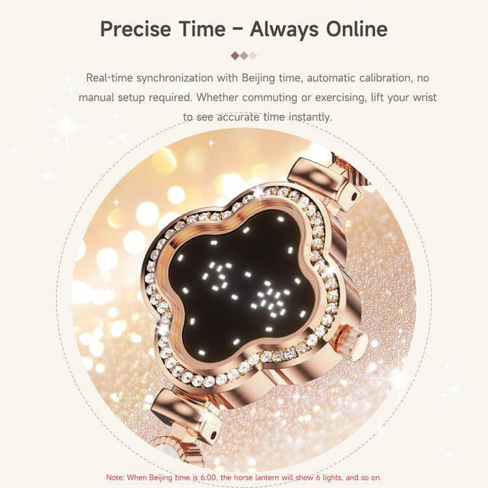 AuraGlow L8 Elegant Smart Wellness Health Bracelet Wellness Focused Features