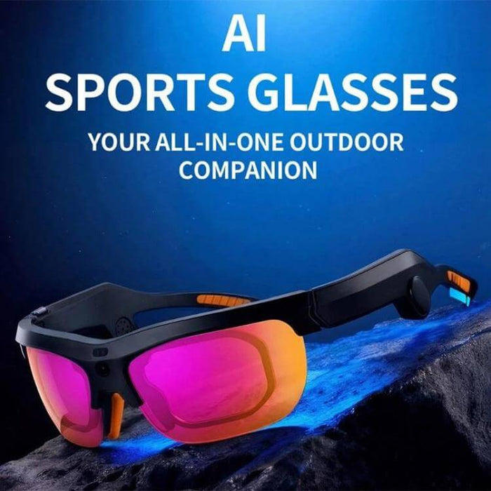 AuraPod S100 13MP AI Smart HD Sports Glasses Lightweight Sports Design