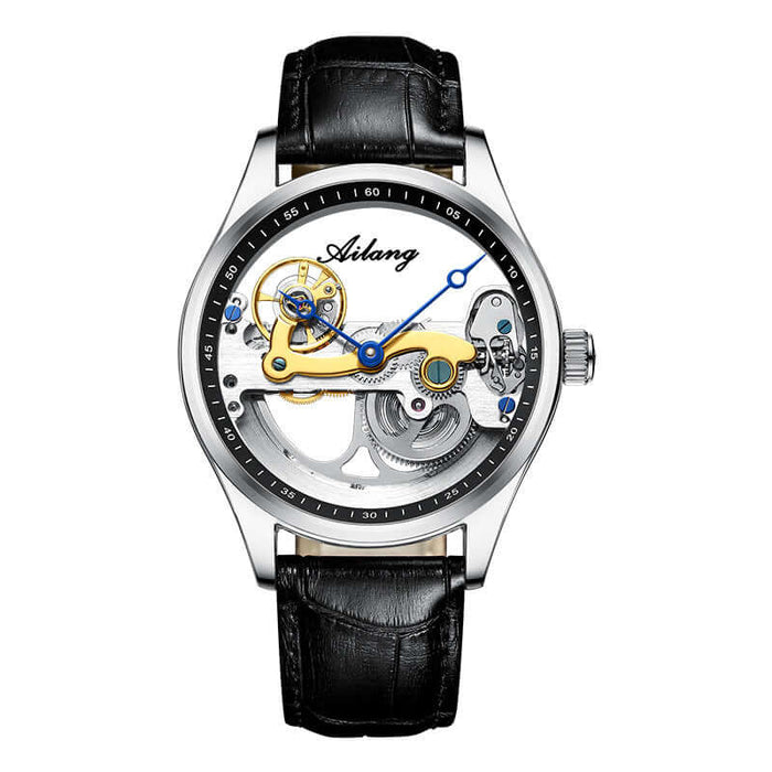 Automatic Hollow Mechanical Sports Watch for Men front view