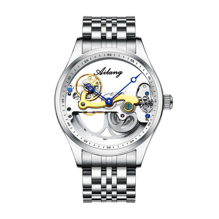 Automatic Hollow Mechanical Sports Watch for Men hollow dial design