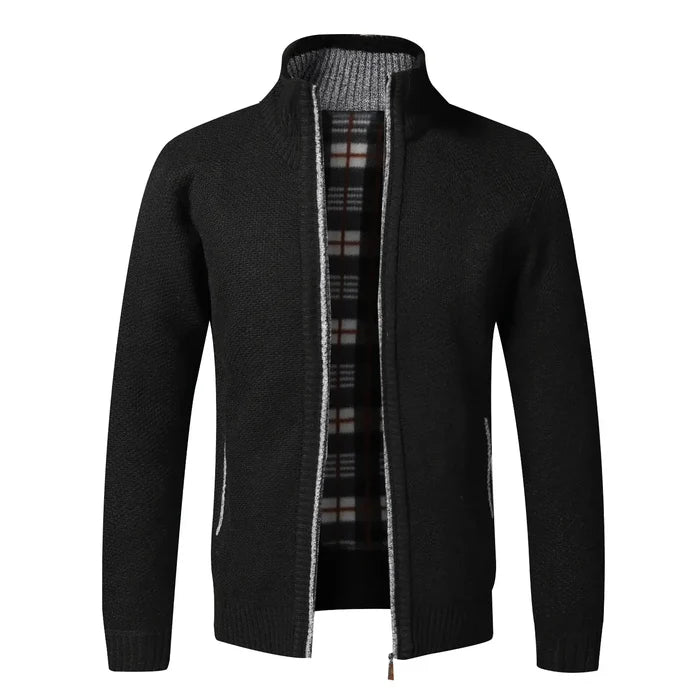Cardigan01  Black / Asian Size  4XL
