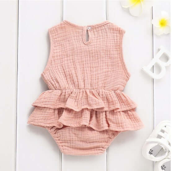 Baby Childrens Clothing Striped Sleeveless neutral gender clothes.