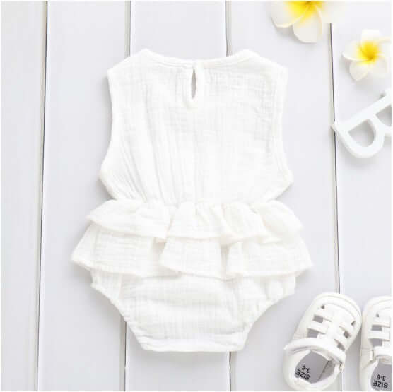 Baby Childrens Clothing Striped Sleeveless breathable fabric.