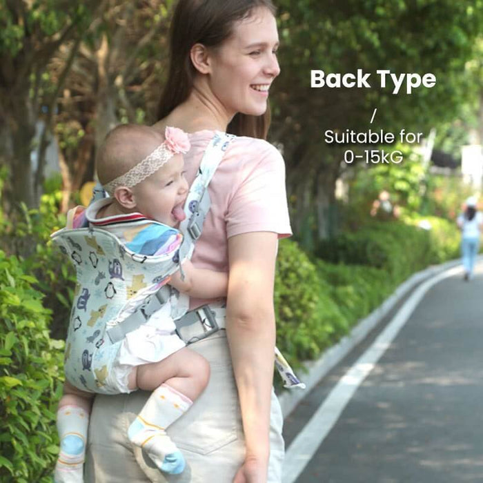 Baby Front Holder Waist Stool dolphin print carrier.