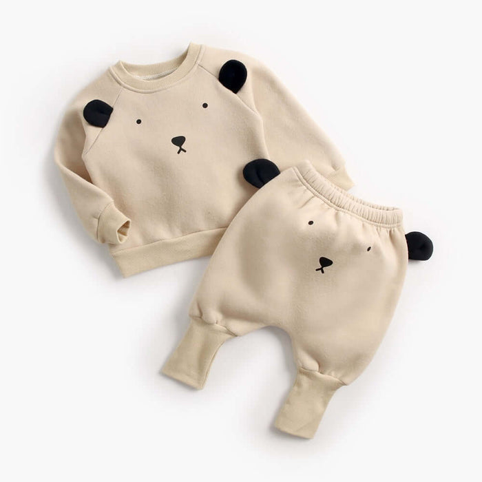 Baby Plus Velvet Sweater Suit toddler outfit.