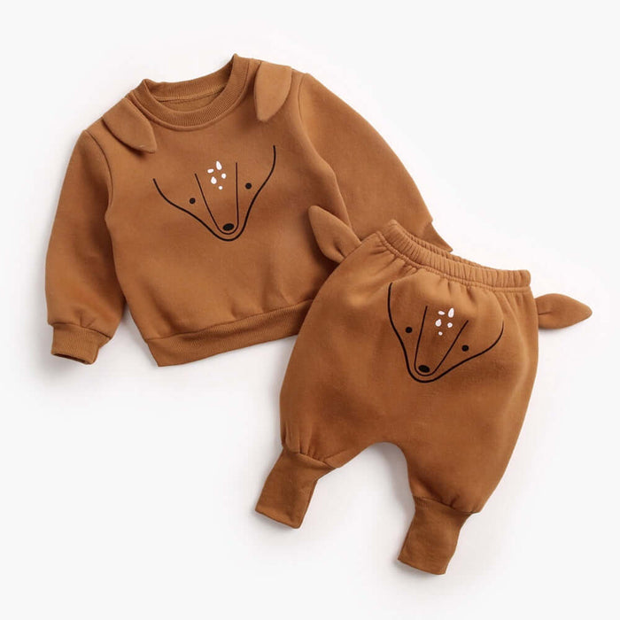 Baby Plus Velvet Sweater Suit 12 to 18 months.
