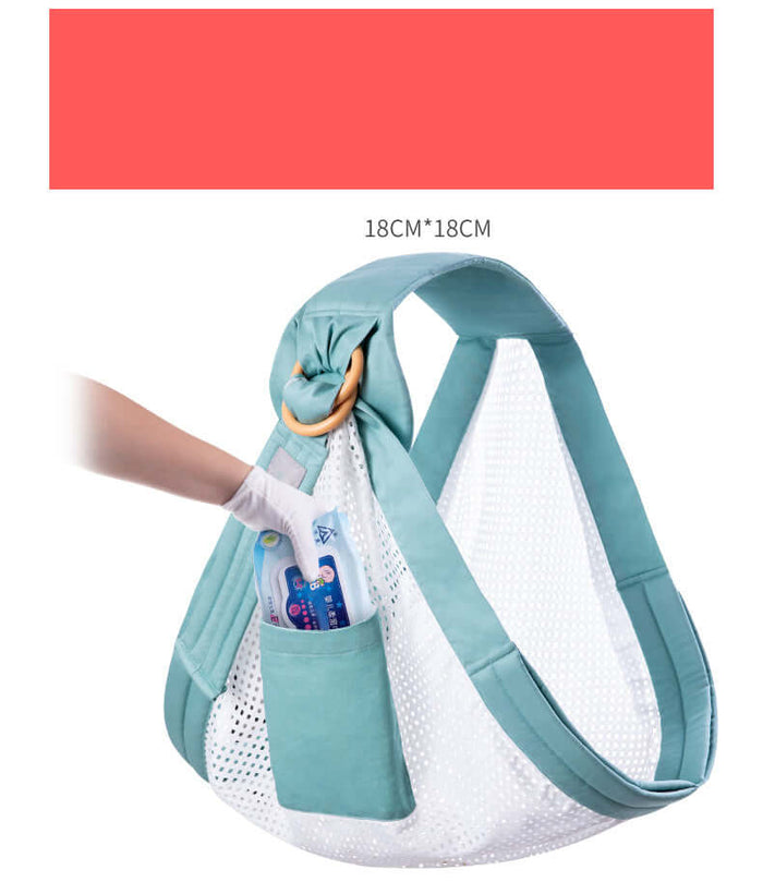 Baby Wrap Carrier Sling infant breastfeeding support.