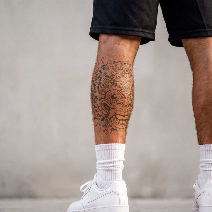 Balinesische Maske Tattoo