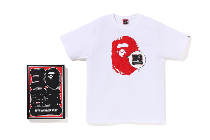 BAPE 30TH ANNIV. APE HEAD TEE