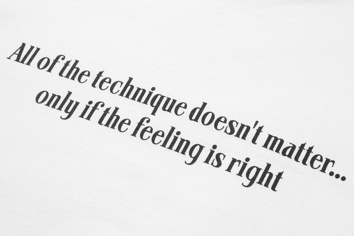 BAPE BLACK MESSAGE PRINT WHITE TEE