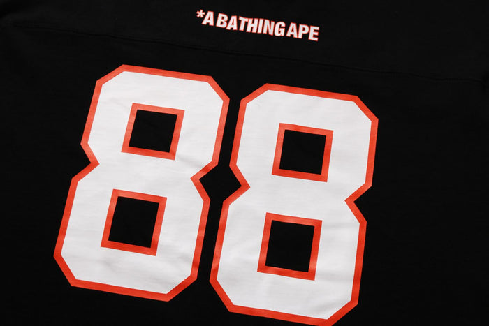 BAPE FOOTBALL RELAXED FIT L/S TEE