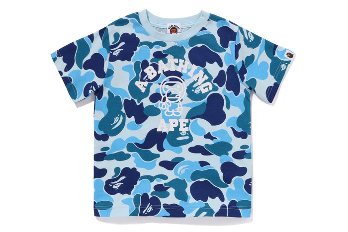 BAPE KIDS ABC CAMO BABY MILO COLLEGE T-SHIRT