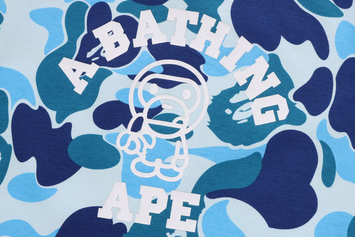 BAPE KIDS ABC CAMO BABY MILO COLLEGE T-SHIRT