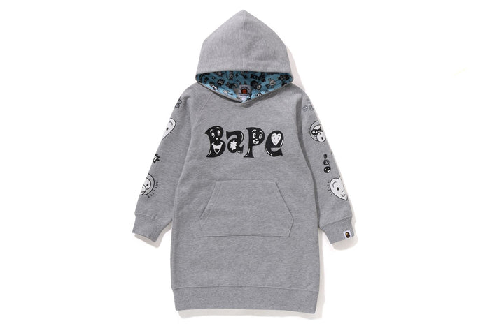 BAPE KIDSÂ® X CHOCOMOO HOODIE ONEPIECE