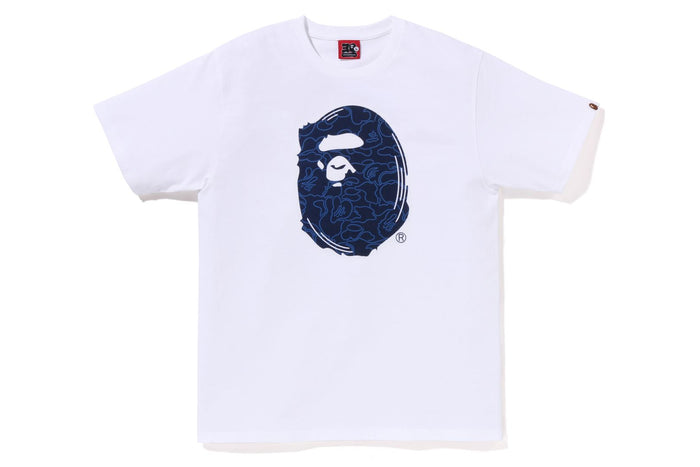 BAPE MENS COTTON APE HEAD PRINT 30TH ANNIVERSARY T-SHIRT