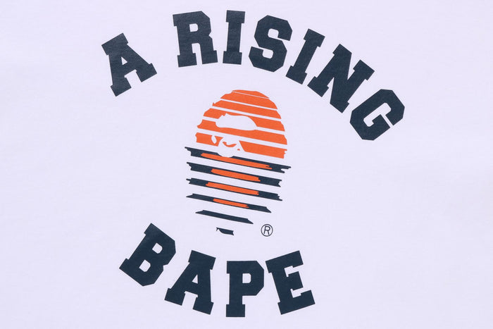BAPE MENS COTTON APE HEAD PRINT A RISING BAPE T-SHIRT