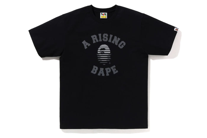 BAPE MENS COTTON APE HEAD PRINT A RISING BAPE T-SHIRT
