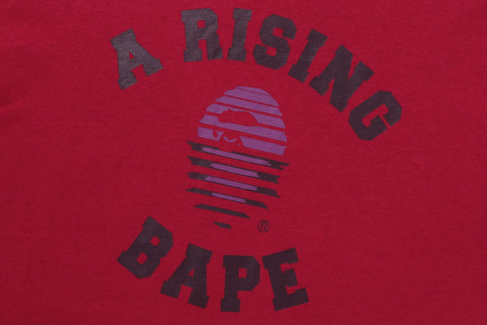 BAPE MENS COTTON APE HEAD PRINT A RISING BAPE T-SHIRT