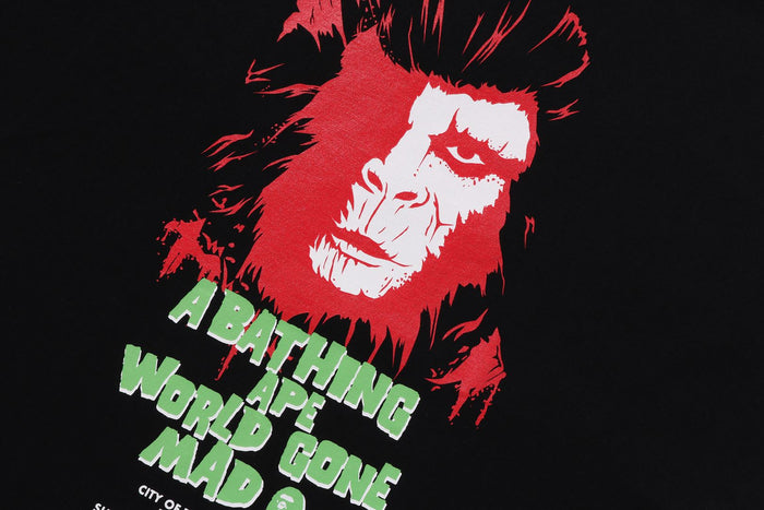 BAPE MENS COTTON PRINTED HORROR #1 T-SHIRT
