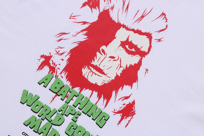 BAPE MENS COTTON PRINTED HORROR #1 T-SHIRT