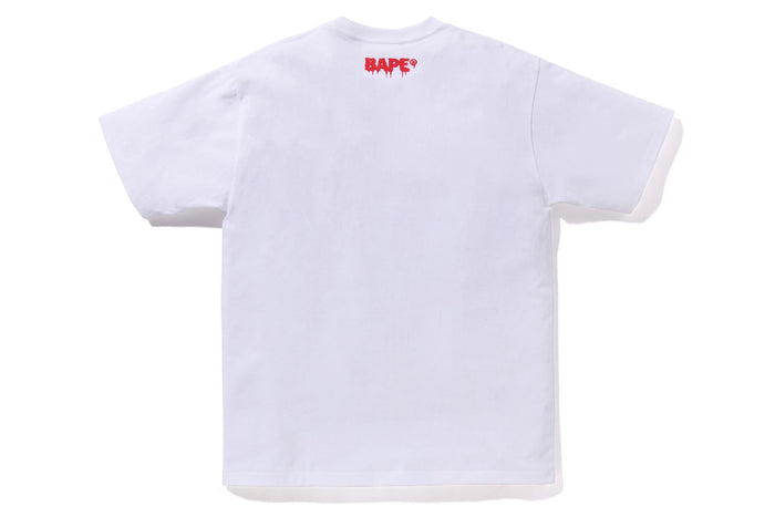 BAPE MENS COTTON PRINTED HORROR #2 T-SHIRT